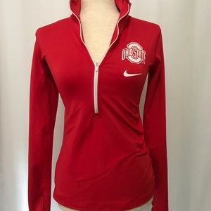 Nike Ohio State Buckeyes Women's Pro Hyperwarm Top